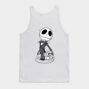 Mr. skeleton and his ghost dog Tank Top